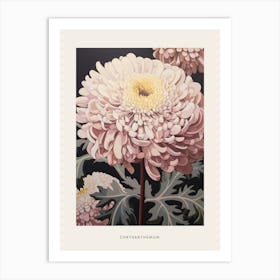 Flower Illustration Chrysanthemum 1 Poster Art Print