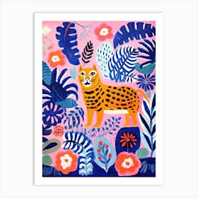 Tiger In The Jungle, Matisse Inspired 3 Art Print