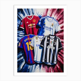 Soccer Jerseys 7 Art Print