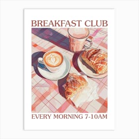 Breakfast Club Yogurt, Coffee And Bread 4 Art Print