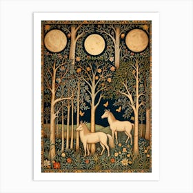 William Morris Unicorns In The Woods Art Print