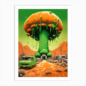 Nuclear Orange 3 Art Print