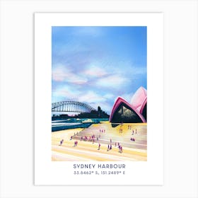 Sydney Harbour Art Print Art Print