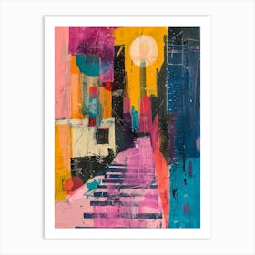 Abstract Cityscape 1 Art Print