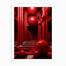 3d Abstract Illustration 1 Art Print