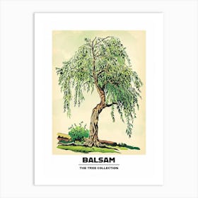 Balsam Tree Storybook Illustration 1 Poster Art Print