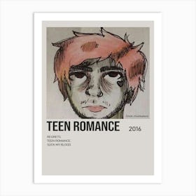 Teen Romance By Lil Peep Minimalist Album Poster 1 Art Print