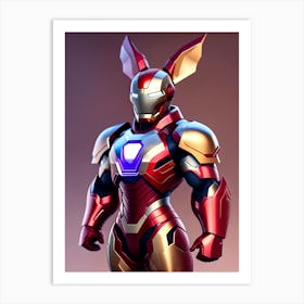 Iron Bunny 6 Art Print