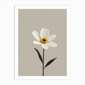 White Daisy Art Print