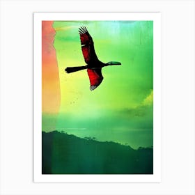 Toucan In Flight Art Print