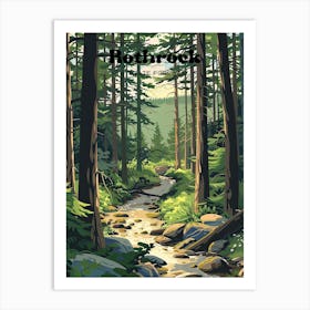 Rothrock State Forest Tranquil Digital Travel Art Art Print