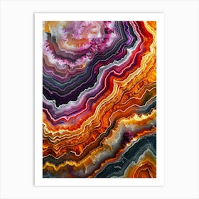 Abstract Agate Art Print