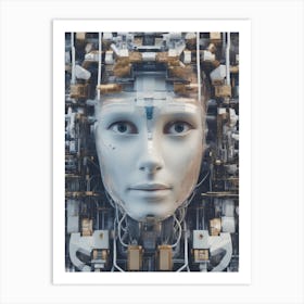 Futuristic Woman Art Print