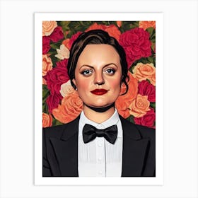 Elisabeth Moss Illustration Movies Art Print