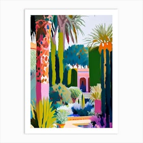 Marrakech Botanical Garden, Morocco Abstract Still Life Art Print