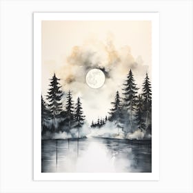 Watercolour Painting Of Black Forest   Germany 0 Art Print