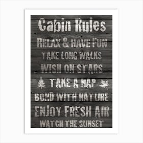 Cabinrules Art Print