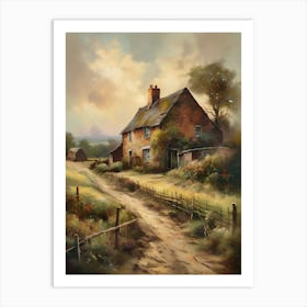 Printable Wall Art, Vintage Landscape, Farmhouse Wall Decorations, Vintage Landscape Oil Painting.9 1 Art Print