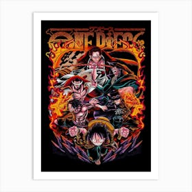 One Piece Anime Poster 6 Art Print