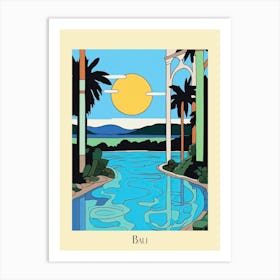 Poster Of Minimal Design Style Of Bali, Indonesia 1 Art Print
