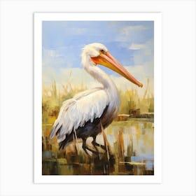 Bird Painting Pelican 2 Art Print