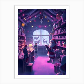 Christmas Shop Art Print