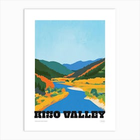 Kiso Valley Japan Colourful Travel Poster Art Print