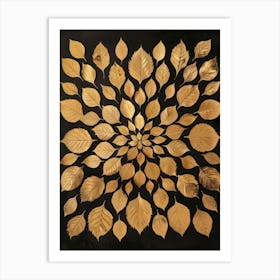 Gold Leaf 7 Art Print