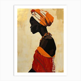 African Woman 39, Boho Art Print