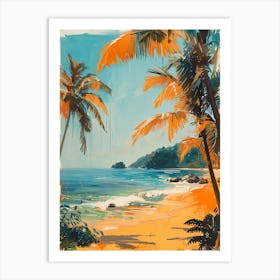 Beach Scene 2 Art Print