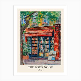 Paris Book Nook Bookshop 3 Poster Art Print