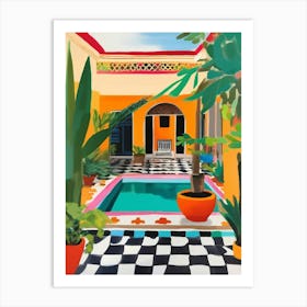 Riad in Marocco Art Print