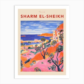 Sharm El Sheikh Egypt 3 Fauvist Travel Poster Art Print