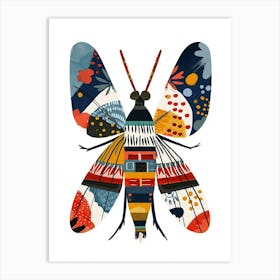Colourful Insect Illustration Fly 1 Art Print