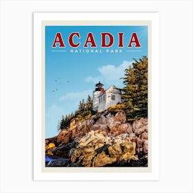 Acadia Travel Poster Art Print