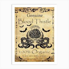 Genuine Blood Thistle Art Print