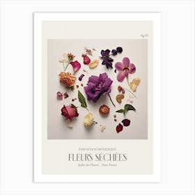 Fleurs Sechees, Dried Flowers Exhibition Poster 05 Art Print