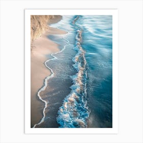 Waves On The Beach Art Print