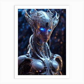 Futuristic Woman Art Print