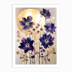 Moonlight Meadow Art Print