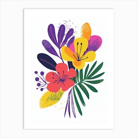 Colorful Flowers 9 Art Print