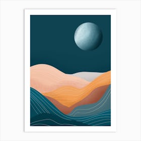 Moon Landscape Art Print