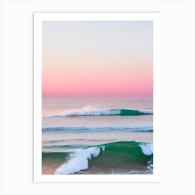Boomerang Beach, Australia Pink Photography 1 Art Print