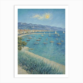 Whispers of the Mediterranean Day At The Beach Art Print