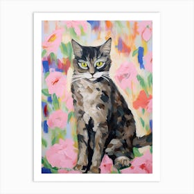 A Pixiebob Cat Painting, Impressionist Painting 2 Art Print