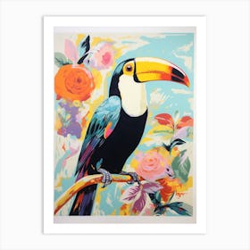 Colourful Bird Painting Toucan 3 Art Print