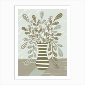 Beige Table Top Art Print