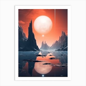 Futuristic Abstract Minimalist 8 Art Print