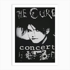 The Cure Concert 1990s Commercial Poster Art Print