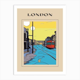 Minimal Design Style Of London, United Kingdom 4 Poster Art Print